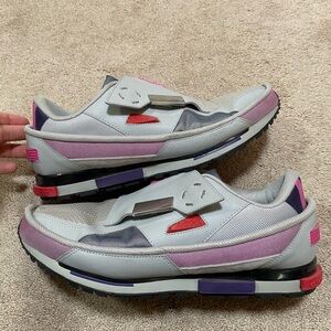 Raf Simons Pink and Gray Sneakers